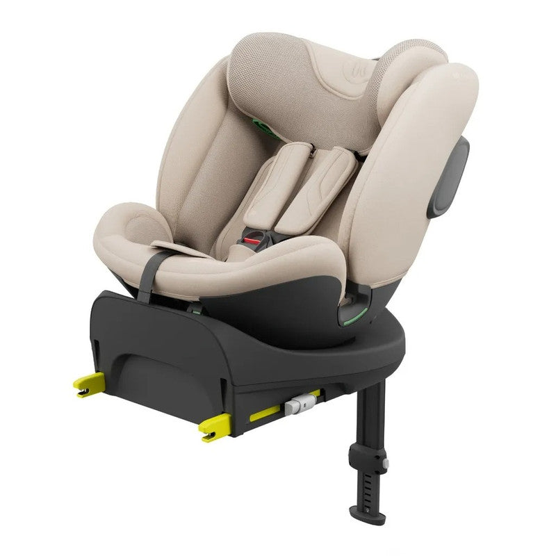 Kinderkraft ENDURA SAFE – 2-in-1 Kindersitz mit drehbarer ISOFIX-Basis – i-Size – Beige