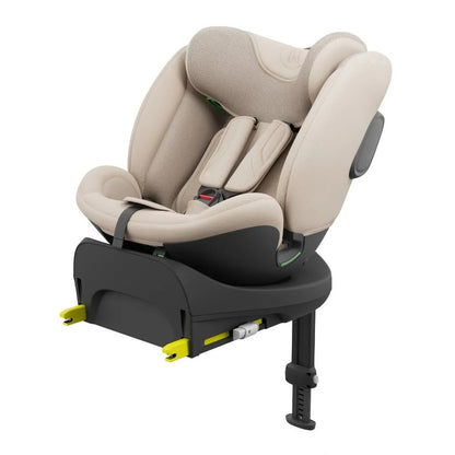 Kinderkraft ENDURA SAFE – 2-in-1 Kindersitz mit drehbarer ISOFIX-Basis – i-Size – Beige