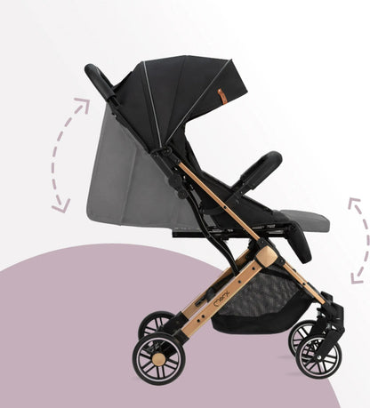 MoMi ESTELLE – Ultraleichter kompakter Kinderwagen mit Einhand-Faltung und Trolley-Funktion