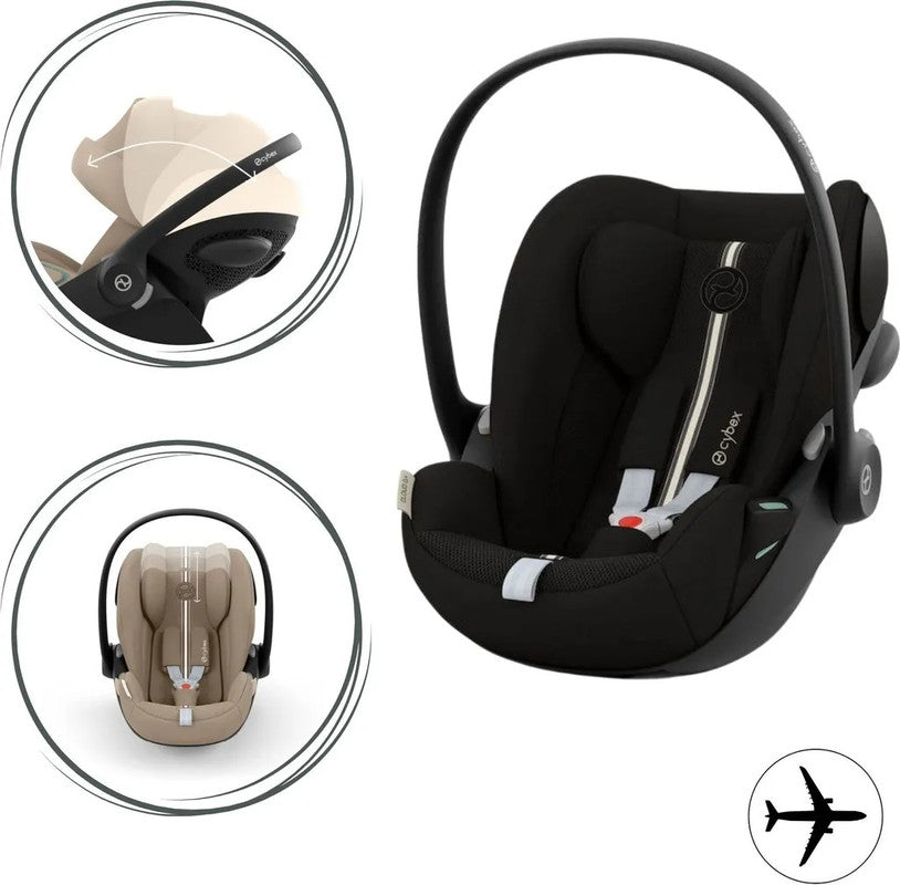 Cybex Cloud G i-Size Plus Babyschale – Moon Black – 0–24 Monate