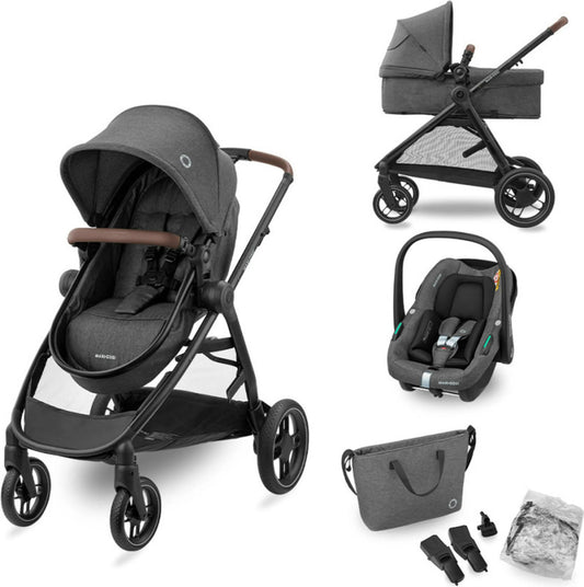 Maxi‑Cosi Zelia S Trio – Komplettes 3‑in‑1 Reisesystem von Geburt bis 4 Jahre