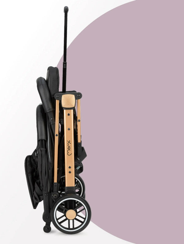 MoMi ESTELLE – Ultraleichter kompakter Kinderwagen mit Einhand-Faltung und Trolley-Funktion