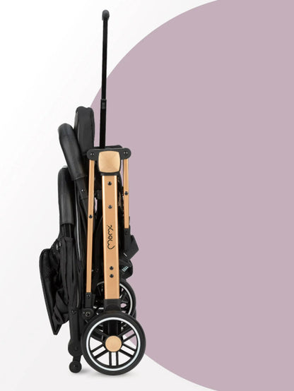 MoMi ESTELLE – Ultraleichter kompakter Kinderwagen mit Einhand-Faltung und Trolley-Funktion