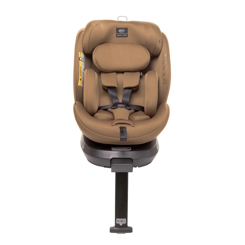 Drehbarer Kindersitz ENZO-FIX 360° mit ISOFIX, Stabilisierung & Seitenschutz – Mokka