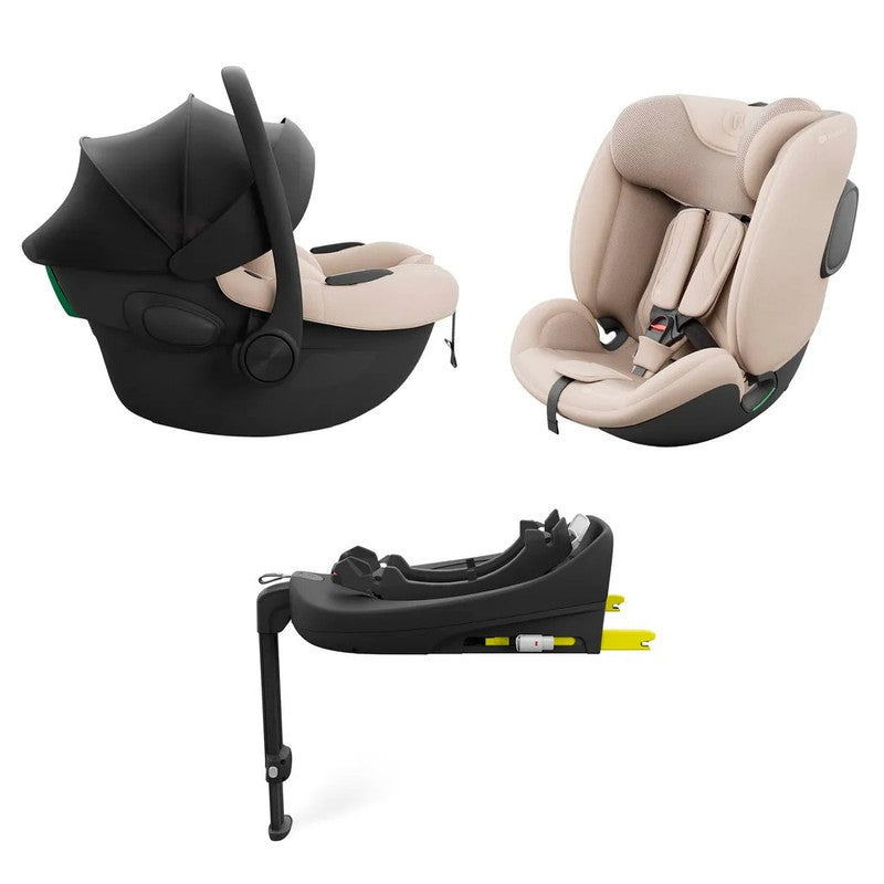 Kinderkraft ENDURA SAFE – 2-in-1 Kindersitz mit drehbarer ISOFIX-Basis – i-Size – Beige