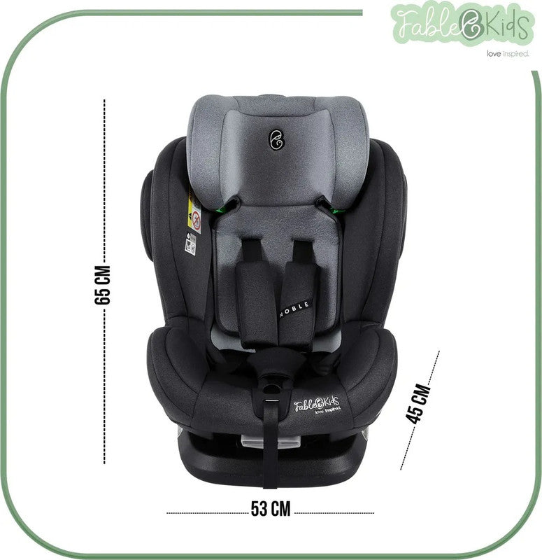 FableKids NOBLE Kindersitz 360° – i-Size 40–150 cm – Grau