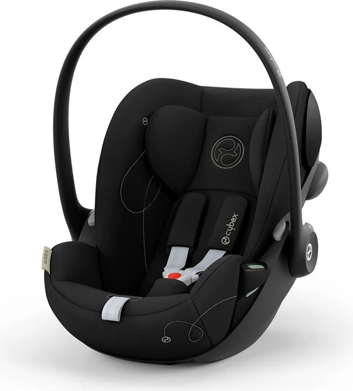 Cybex Cloud G i-Size – Babyschale 0–13 kg mit Liegefunktion & XXL-Sonnenverdeck – Moon Black