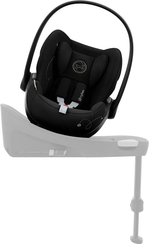 Cybex Cloud G i-Size – Babyschale 0–13 kg mit Liegefunktion & XXL-Sonnenverdeck – Moon Black