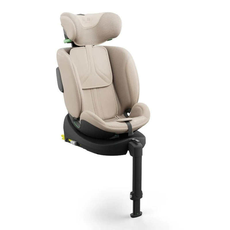 Kinderkraft ENDURA SAFE – 2-in-1 Kindersitz mit drehbarer ISOFIX-Basis – i-Size – Beige