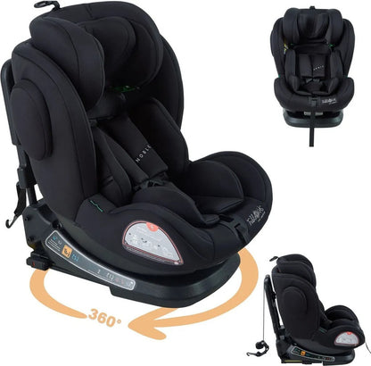 FableKids NOBLE Kindersitz – 360° drehbar, Isofix, i-Size 40–150 cm