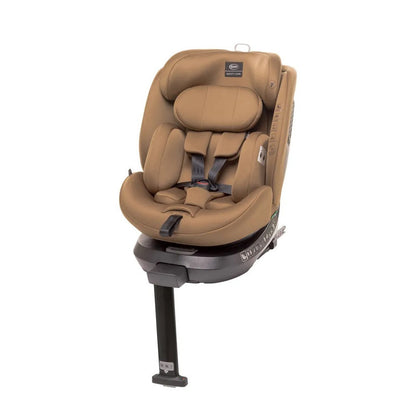 Drehbarer Kindersitz ENZO-FIX 360° mit ISOFIX, Stabilisierung & Seitenschutz – Mokka