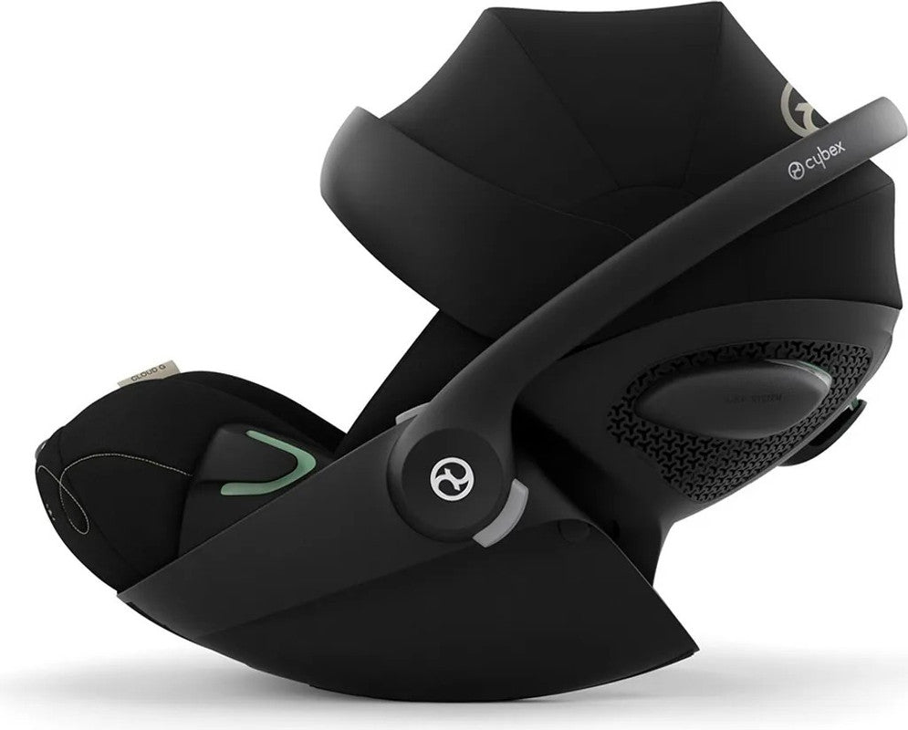 Cybex Cloud G i-Size – Babyschale 0–13 kg mit Liegefunktion & XXL-Sonnenverdeck – Moon Black