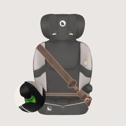 Lionelo Billy i-Size – Kindersitz 76–150 cm mit ISOFIX & verstellbarer Kopfstütze – Beige