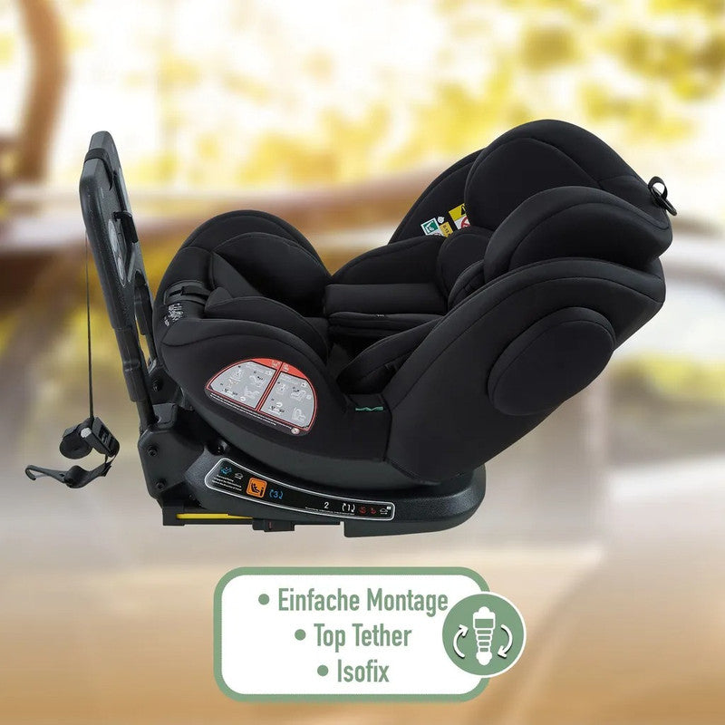 FableKids NOBLE Kindersitz – 360° drehbar, Isofix, i-Size 40–150 cm