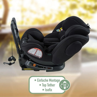 FableKids NOBLE Kindersitz – 360° drehbar, Isofix, i-Size 40–150 cm